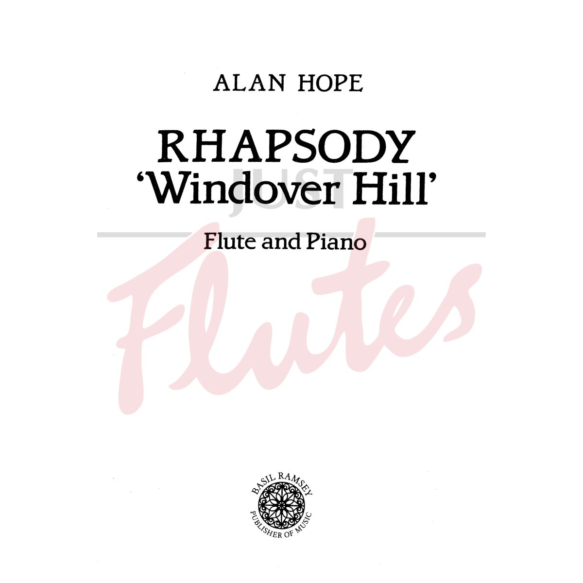Rhapsody &quot;Windover Hill&quot; for Flute and Piano