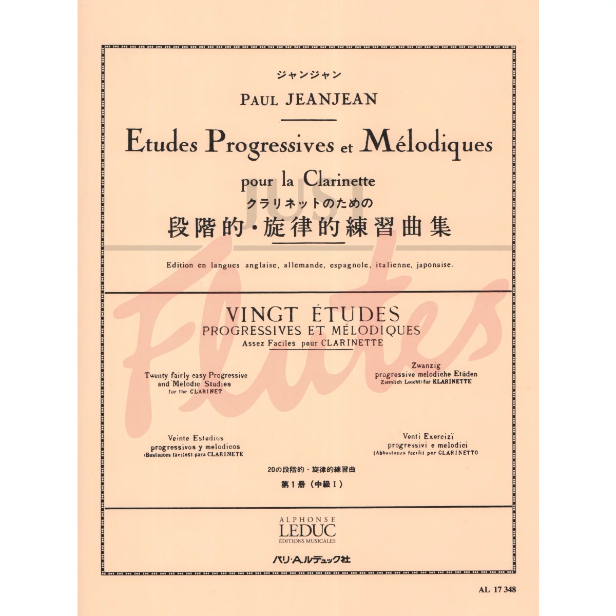 20 Etudes Progressives &amp; Melodiques 1 for Clarinet
