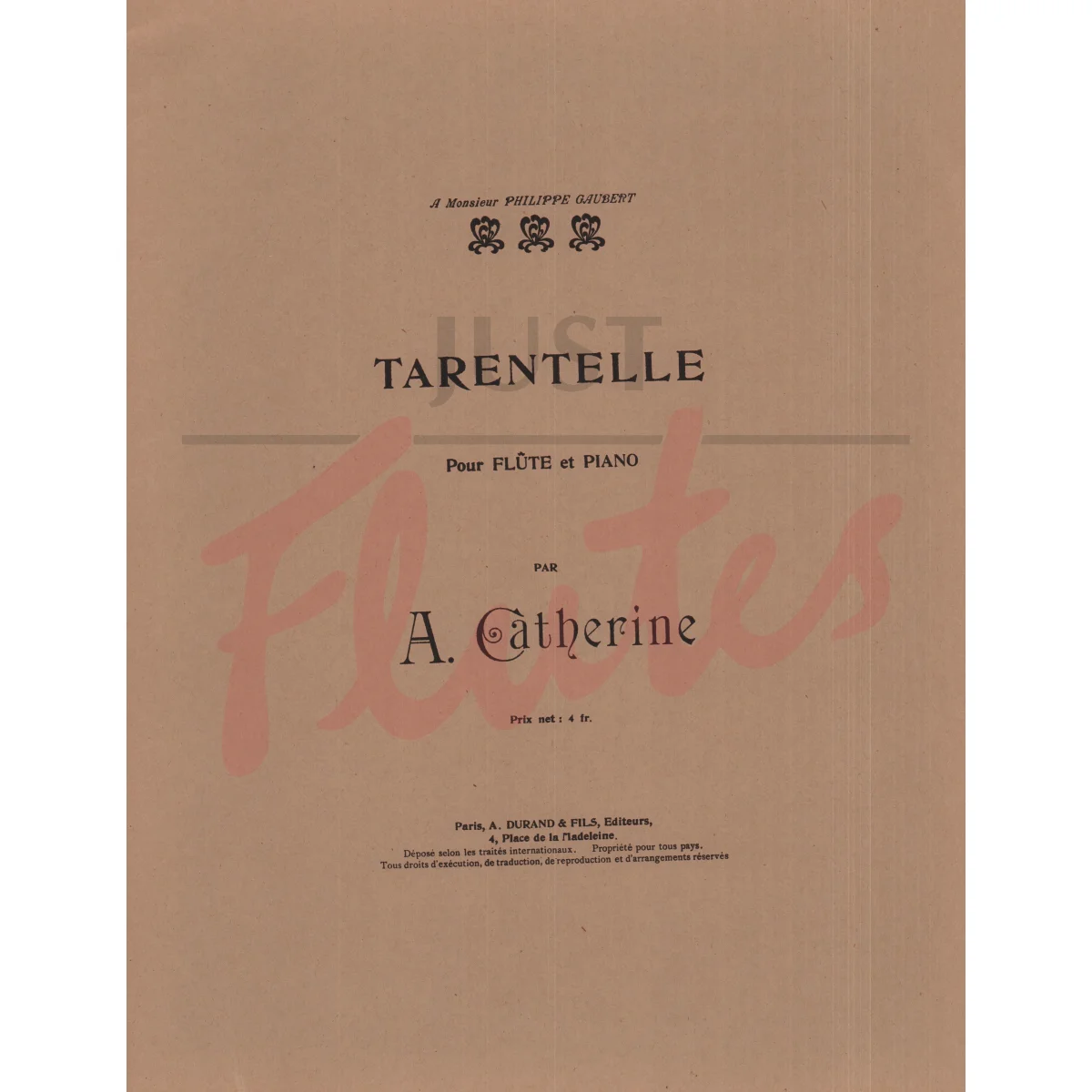 Tarentelle for Flute and Piano