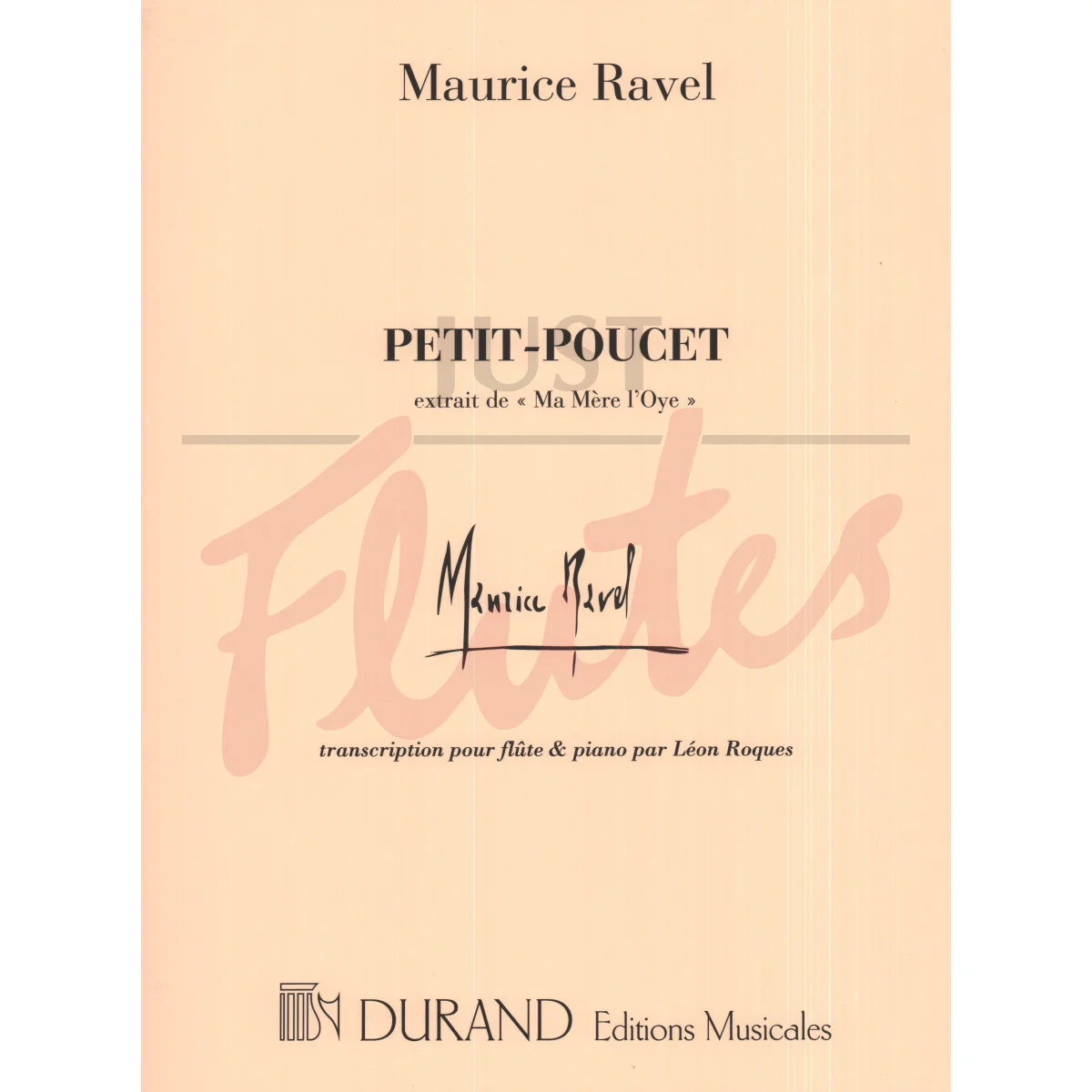Ma Mère L&#039;Oye: Petit Poucet for Flute and Piano
