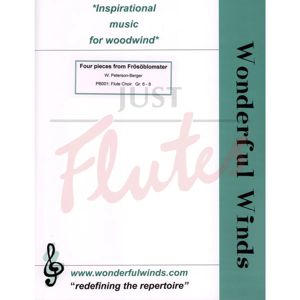 Four Pieces from Frösöblomster for Flute Quintet