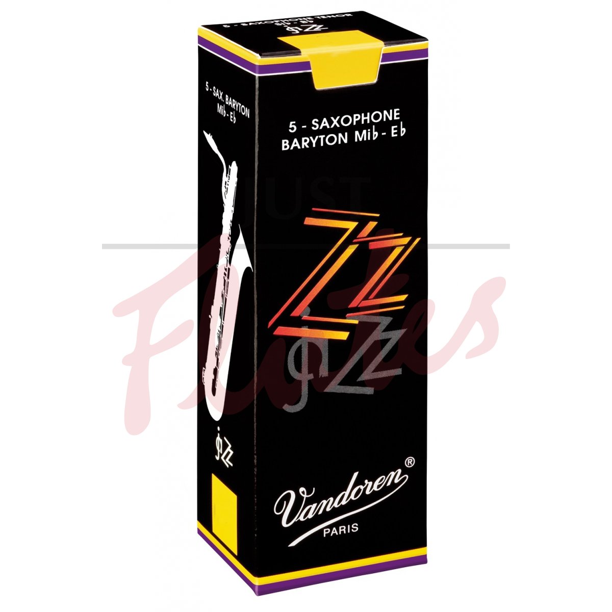 Vandoren SR444 ZZ Baritone Saxophone Reeds Strength 4, 5-pack