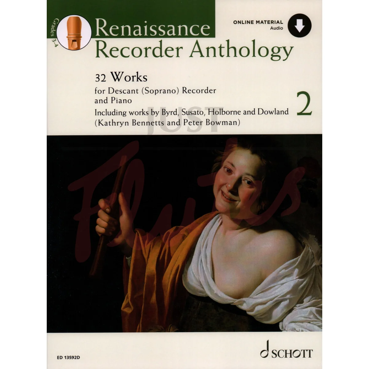 Renaissance Recorder Anthology for Descant Recorder and Piano, Vol. 2