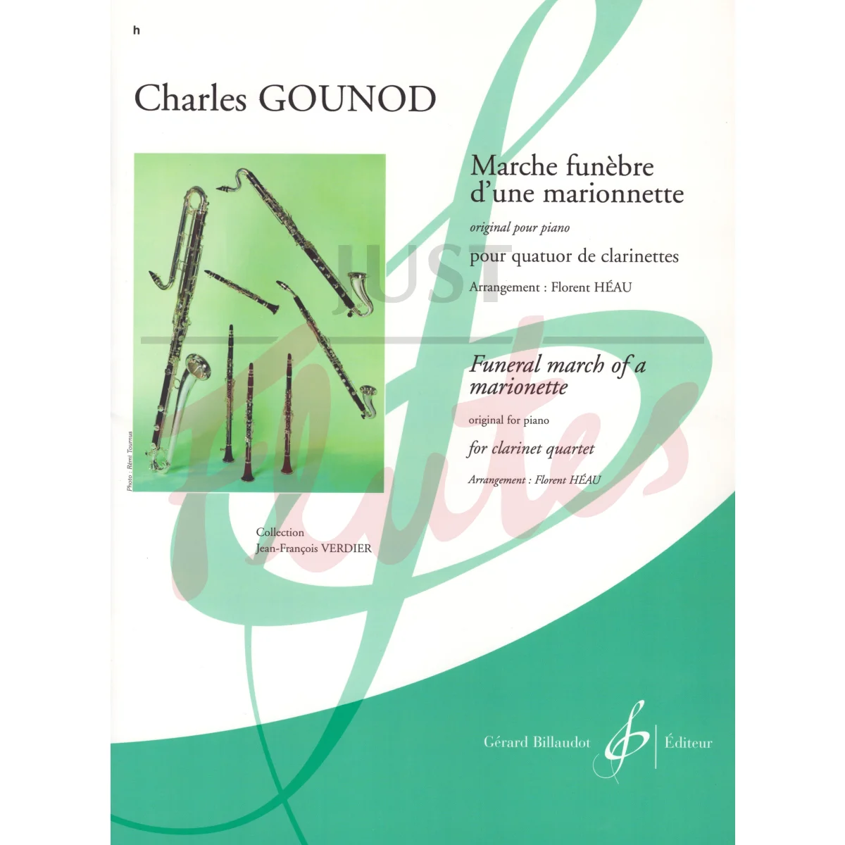 Marche Funebre D&#039;Une Marionnette for Four Clarinets