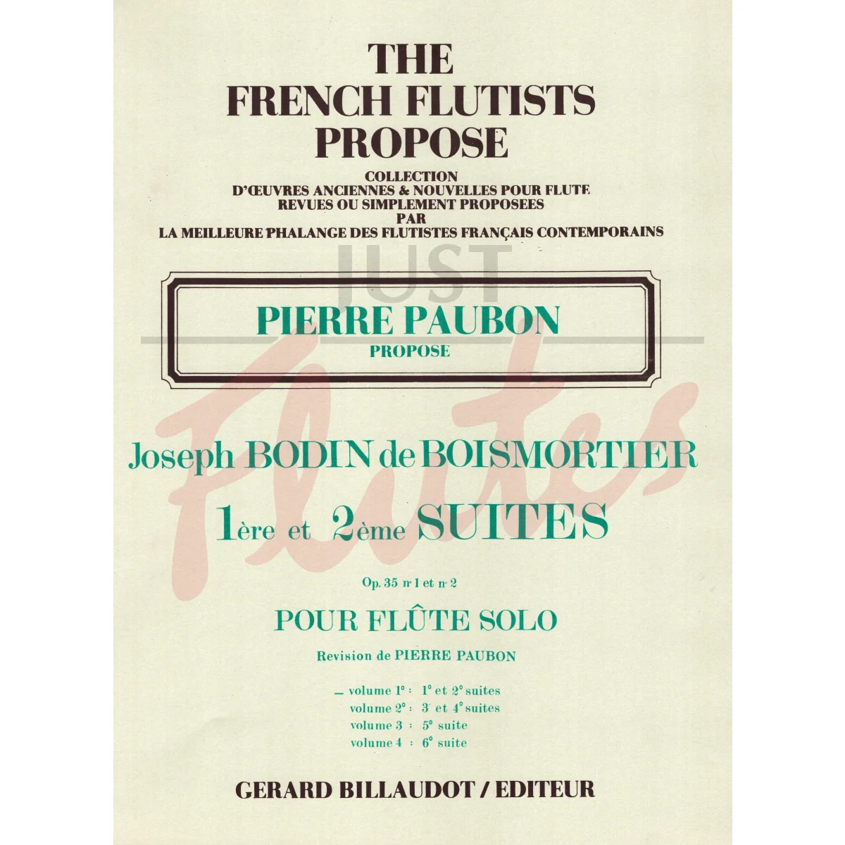 1st and 2nd Suites for Solo Flute