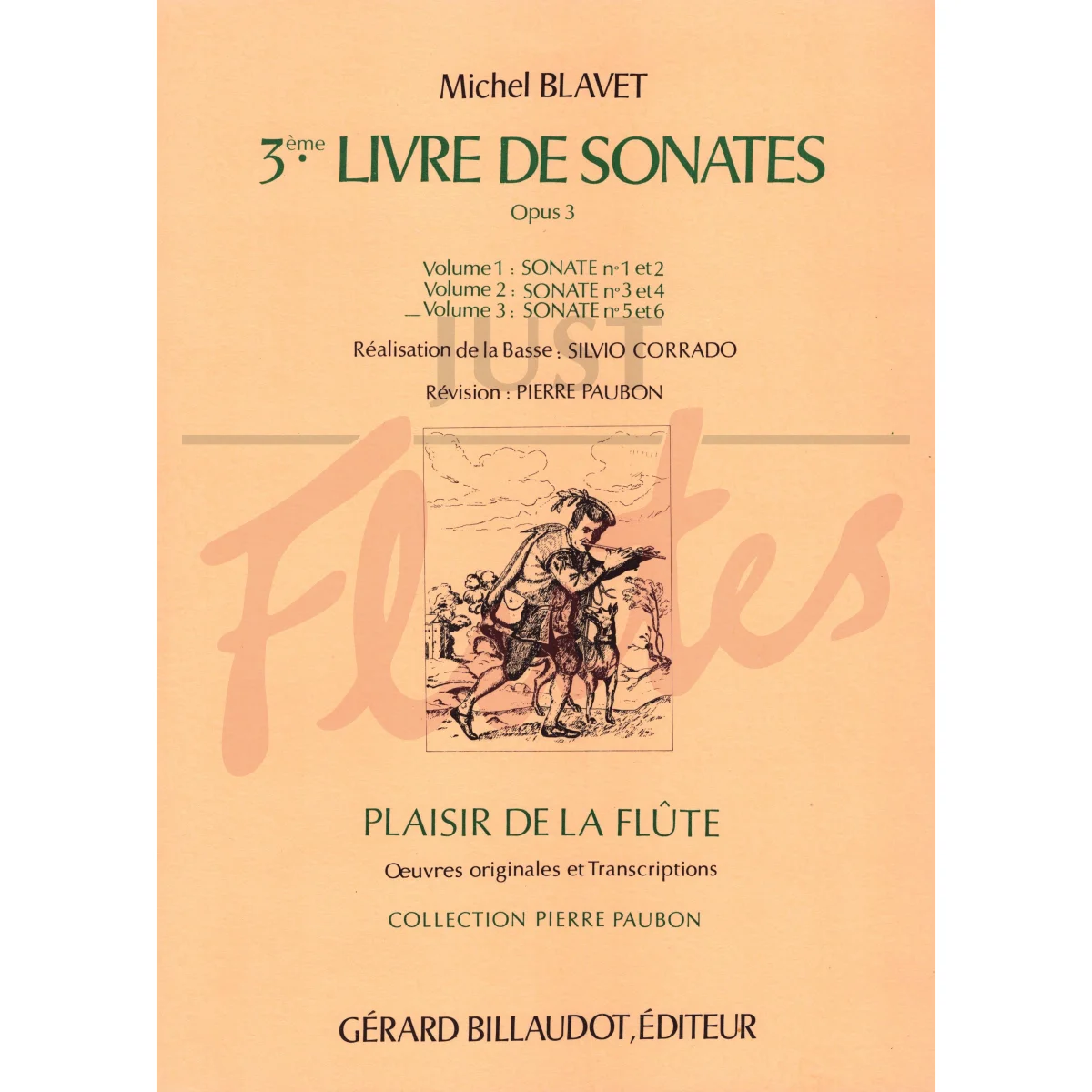 3rd Book of Sonatas Volume 3 for Flute and Piano