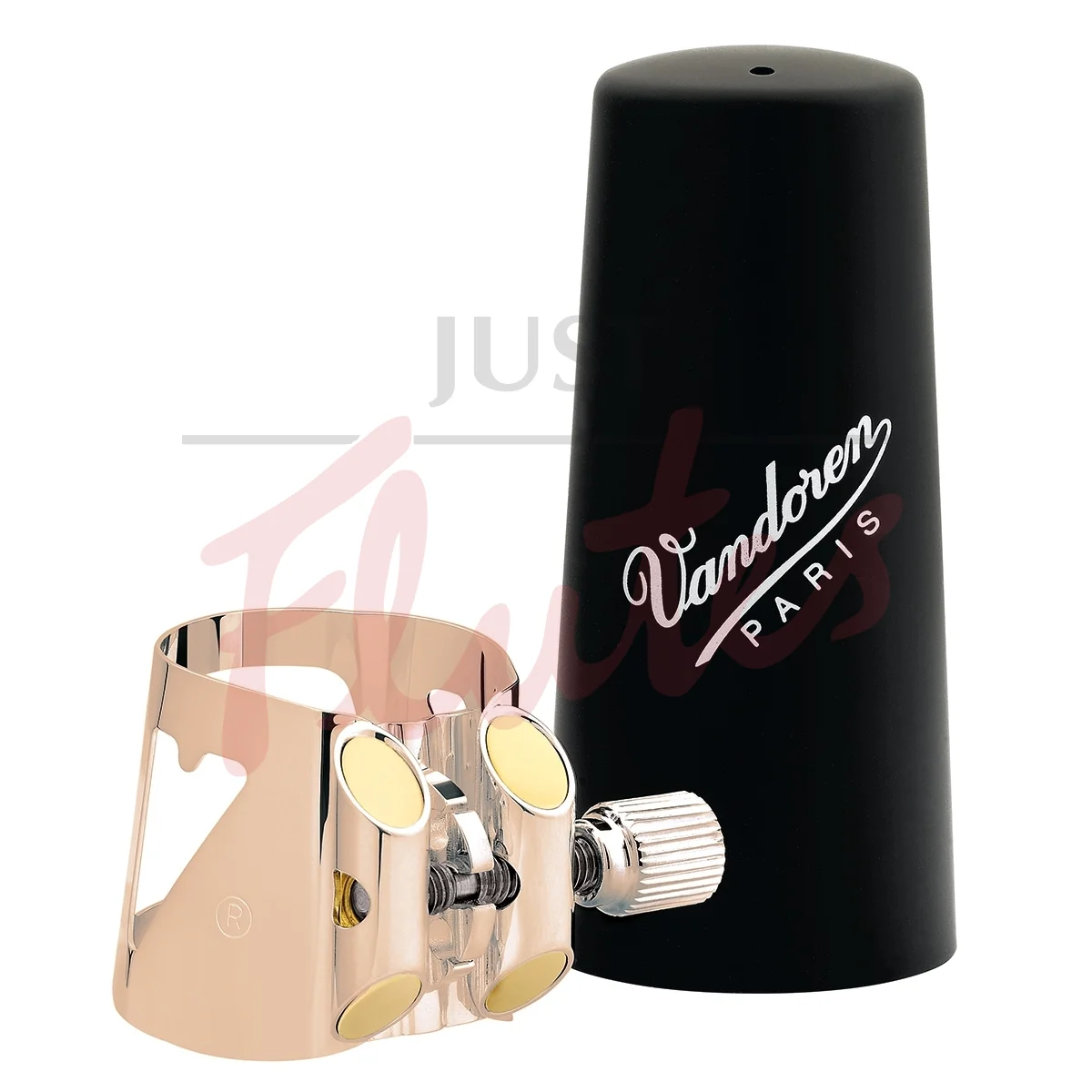 Vandoren LC01PGP Clarinet Optimum Ligature &amp; Cap, Pink Gold-Plated Finish