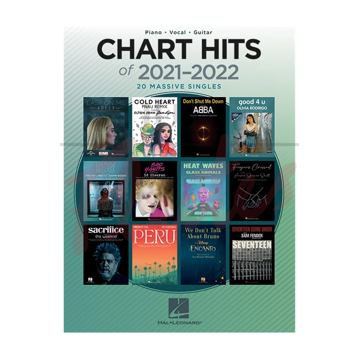 Chart Hits of 2021-2022 for Piano, Vocal and Guitar