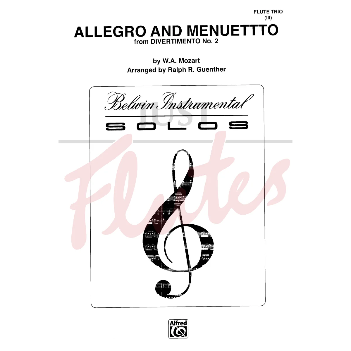 Allegro and Menuetto from Divertimento No.2 for Three Flutes