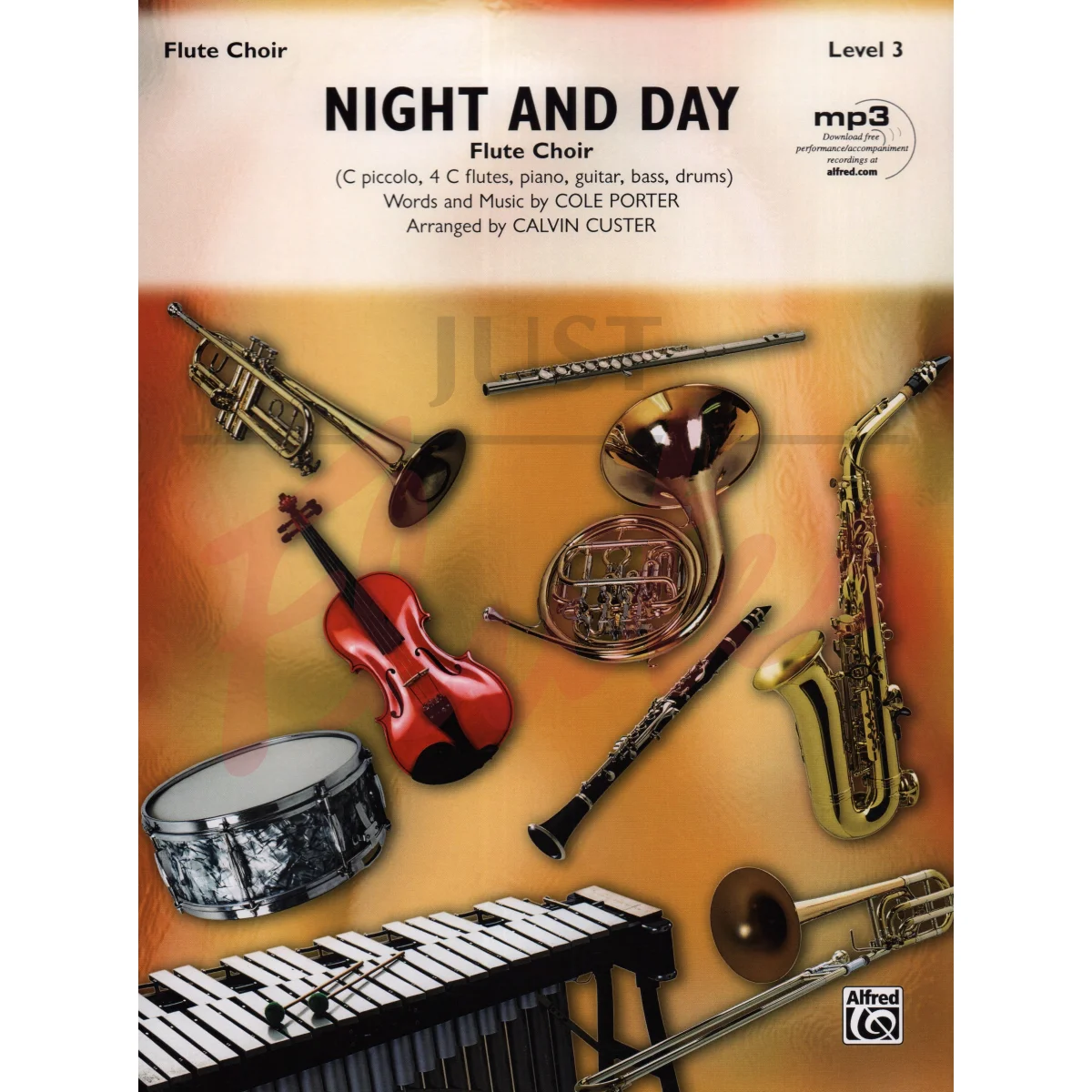 Night and Day for Piccolo, Four C Flutes, Piano, Guitar, Bass and Drums