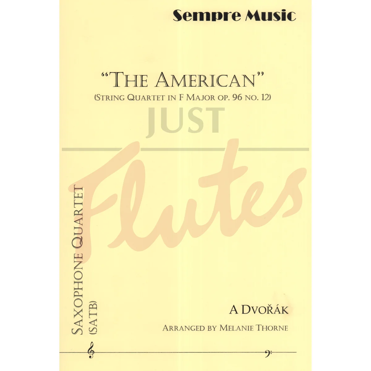 &quot;The American&quot; (String Quartet in F major Op.96 No.12) for SATB Saxophone Quartet