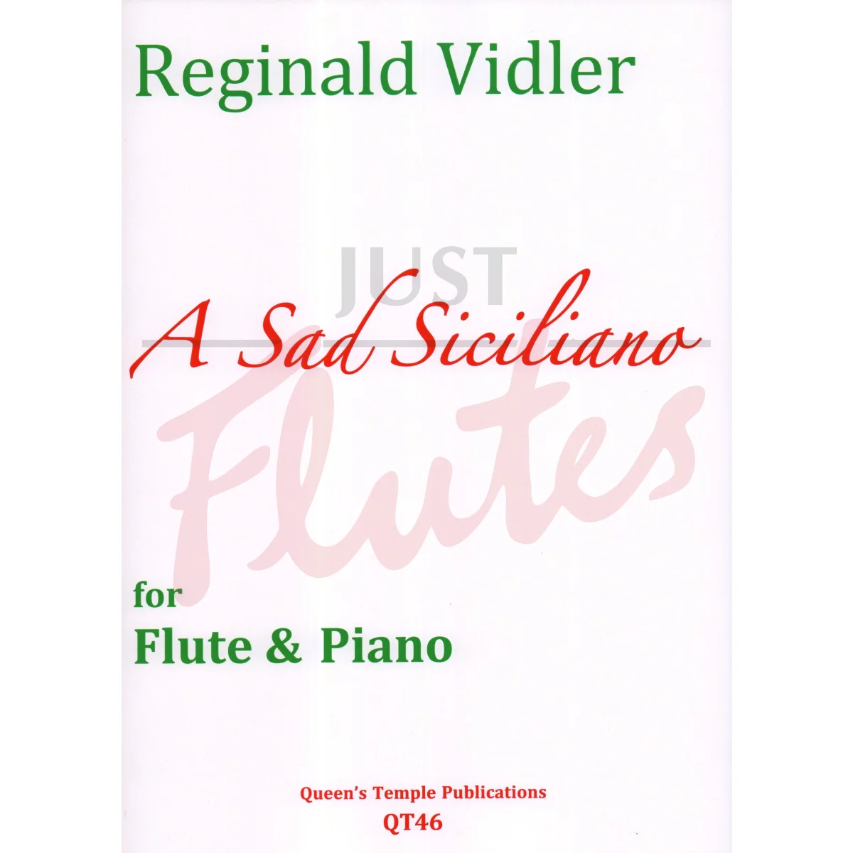 A Sad Siciliano for Flute and Piano