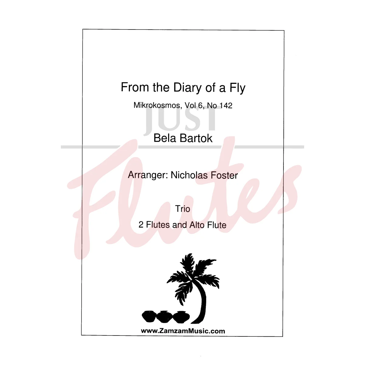 From the Diary of a Fly for Two Flutes and Alto Flute