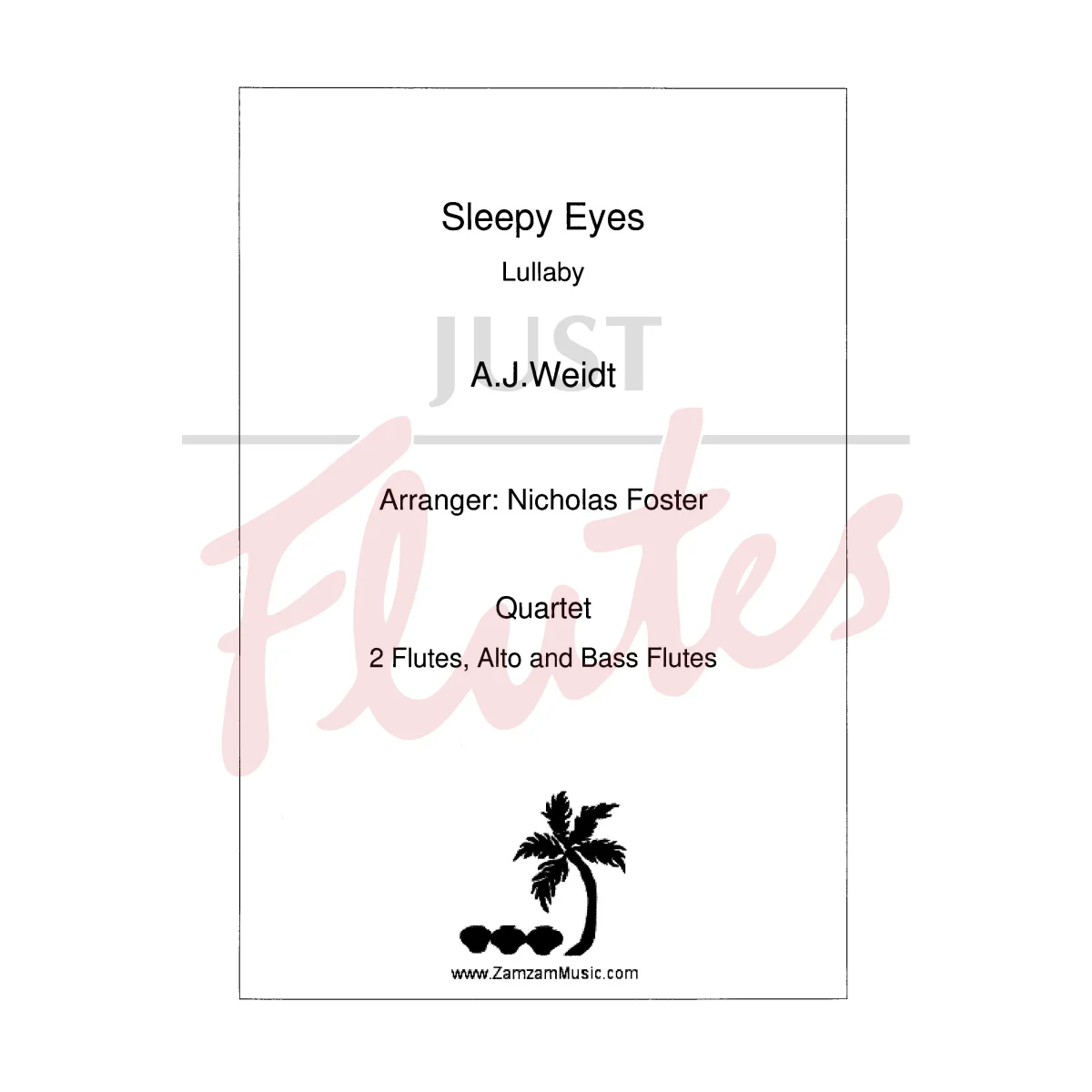 Sleepy Eyes: Lullaby for Two Flutes, Alto Flute and Bass Flute