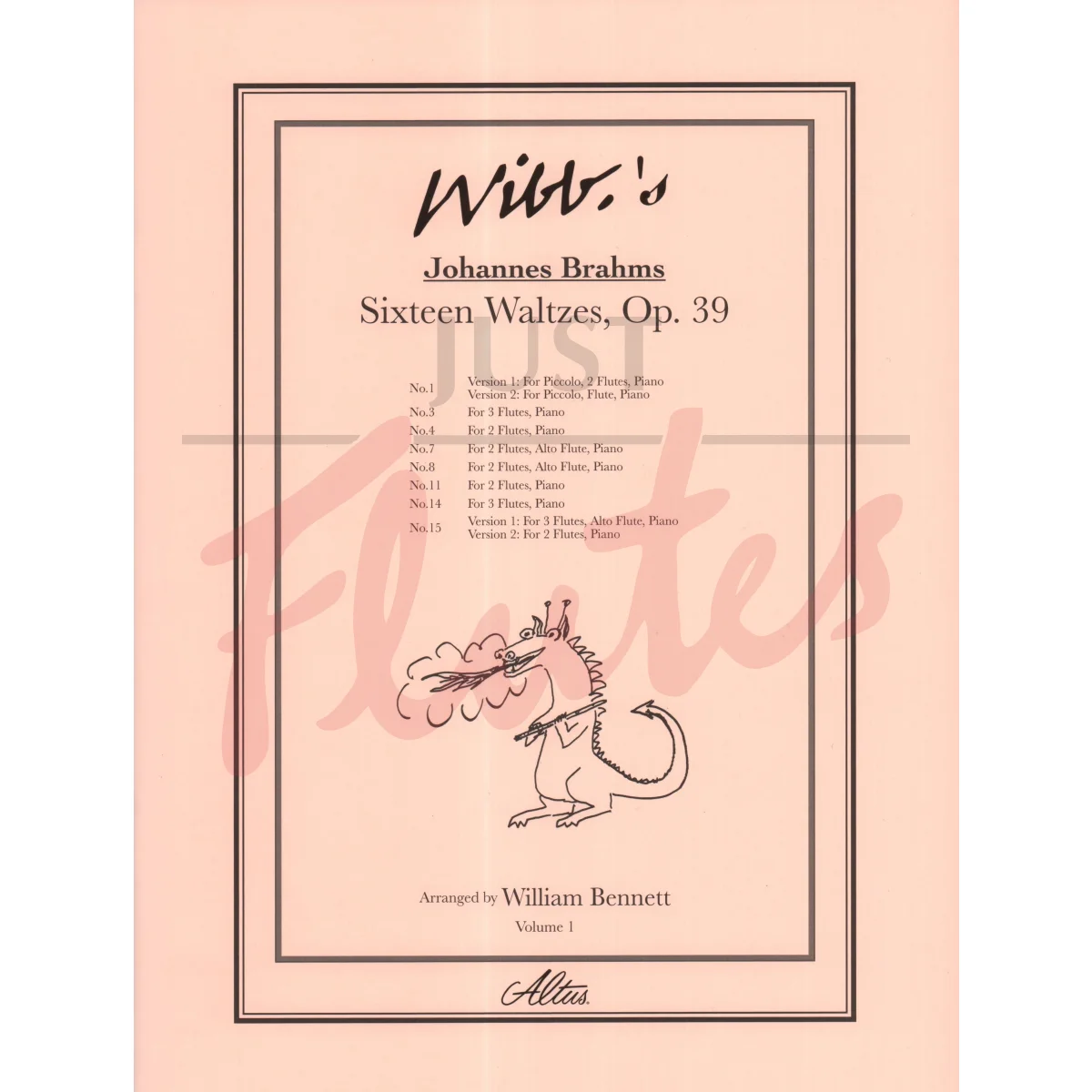 Sixteen Waltzes for Flute Ensemble and Piano