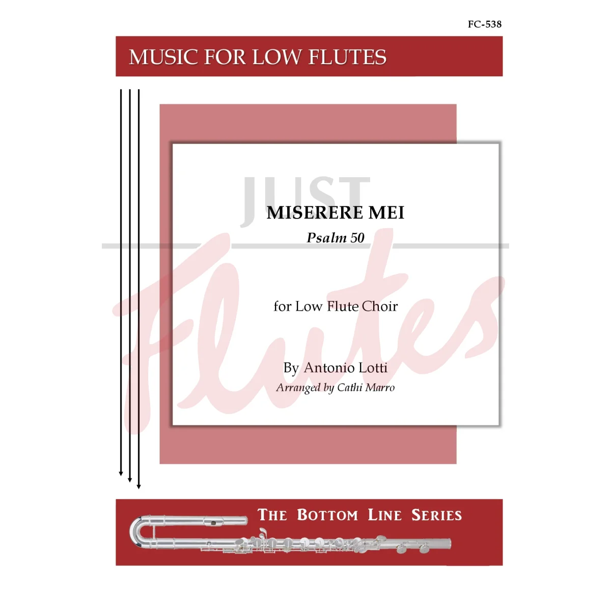 Miserere Mei for Low Flute Choir