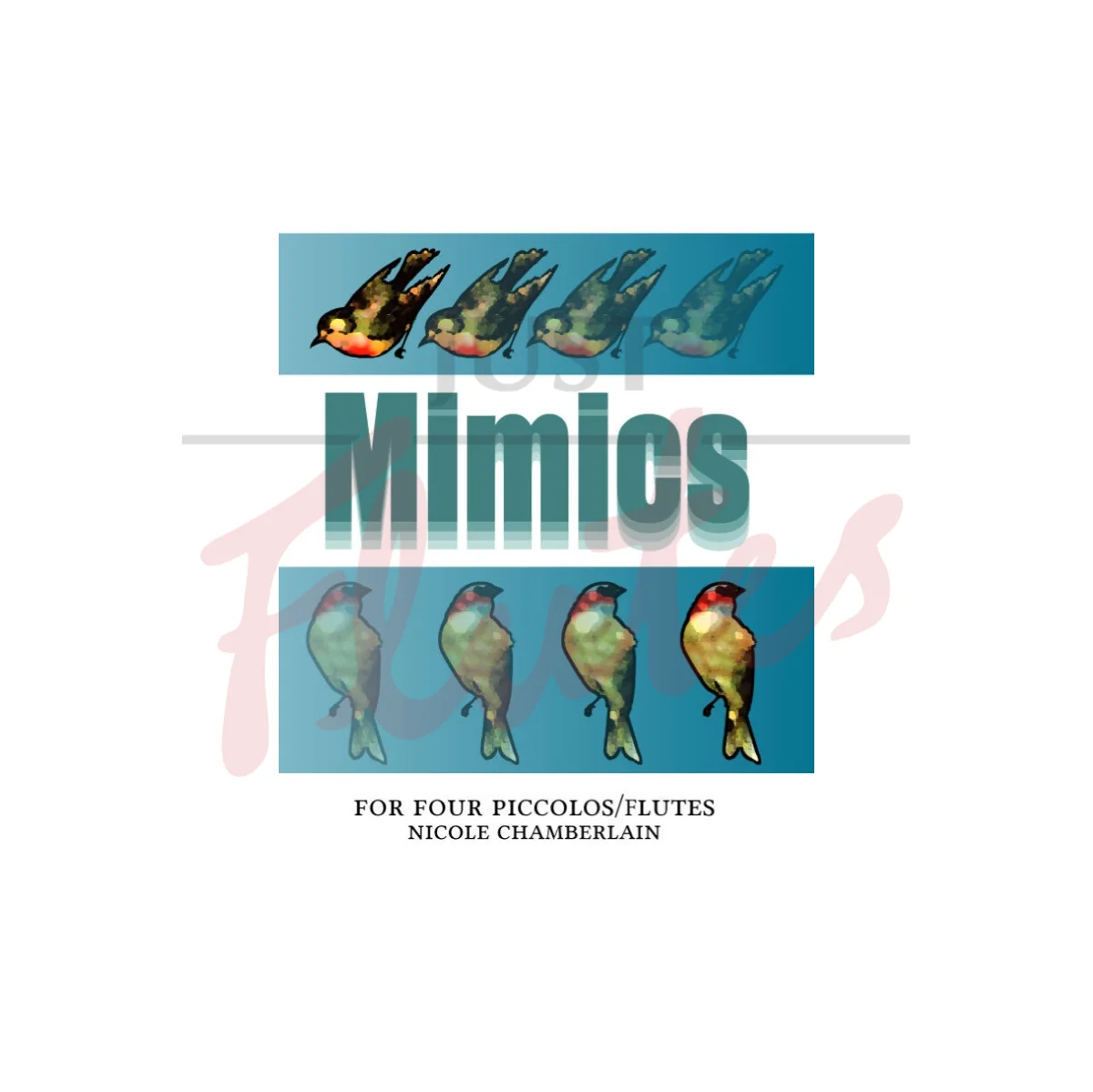 Mimics for Four Piccolos/Flutes