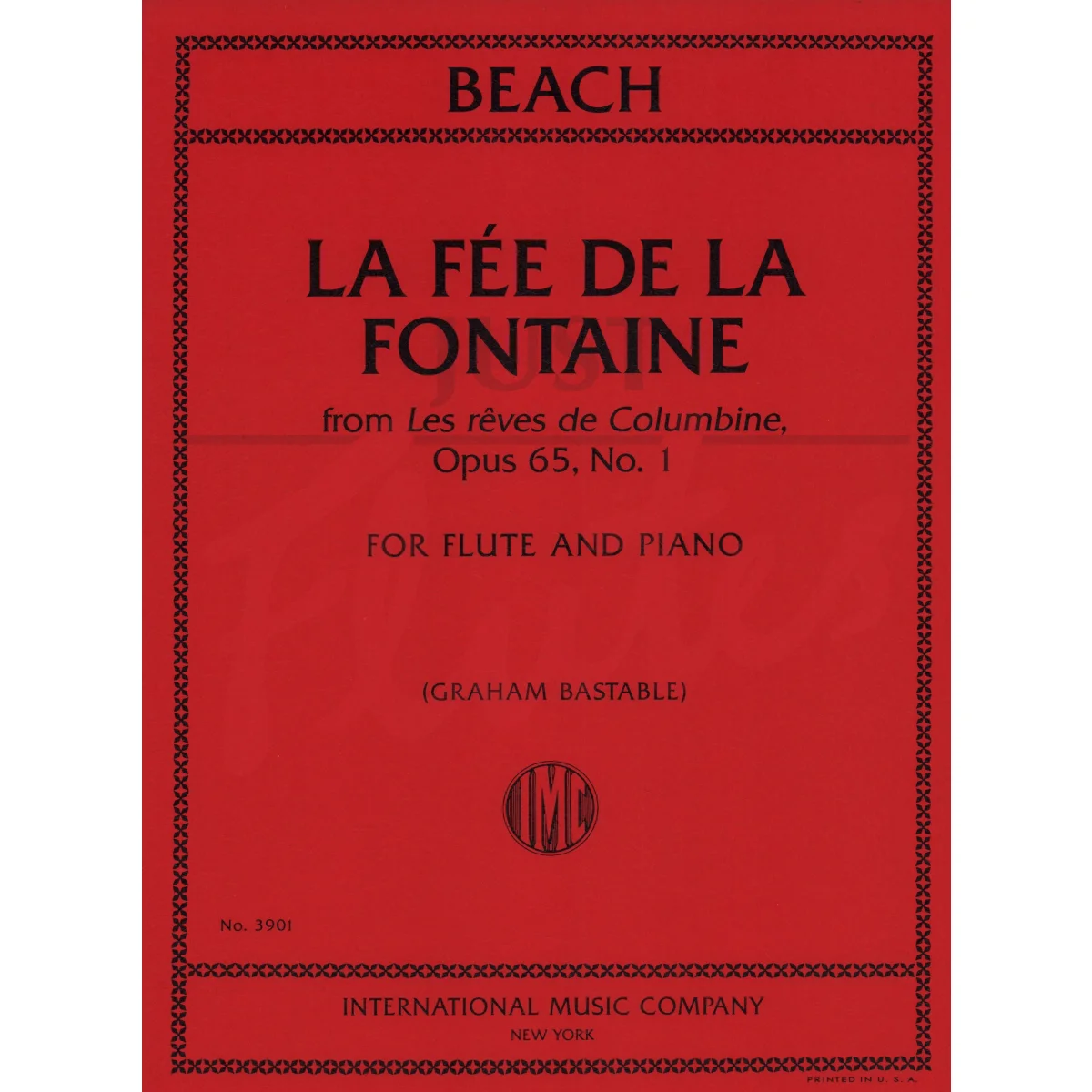 Le Fée de la Fontaine from &quot;Les réves de Columbine&quot; for Flute and Piano