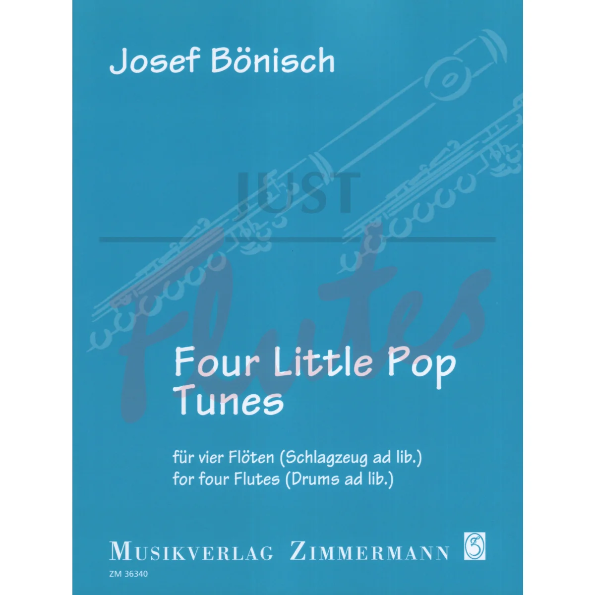 Four Little Pop Tunes for Four Flutes (Drums ad lib.)