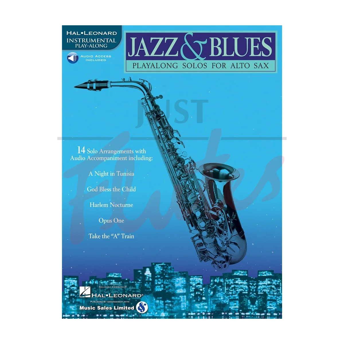 Jazz &amp; Blues Playalong Solos for Alto Saxophone