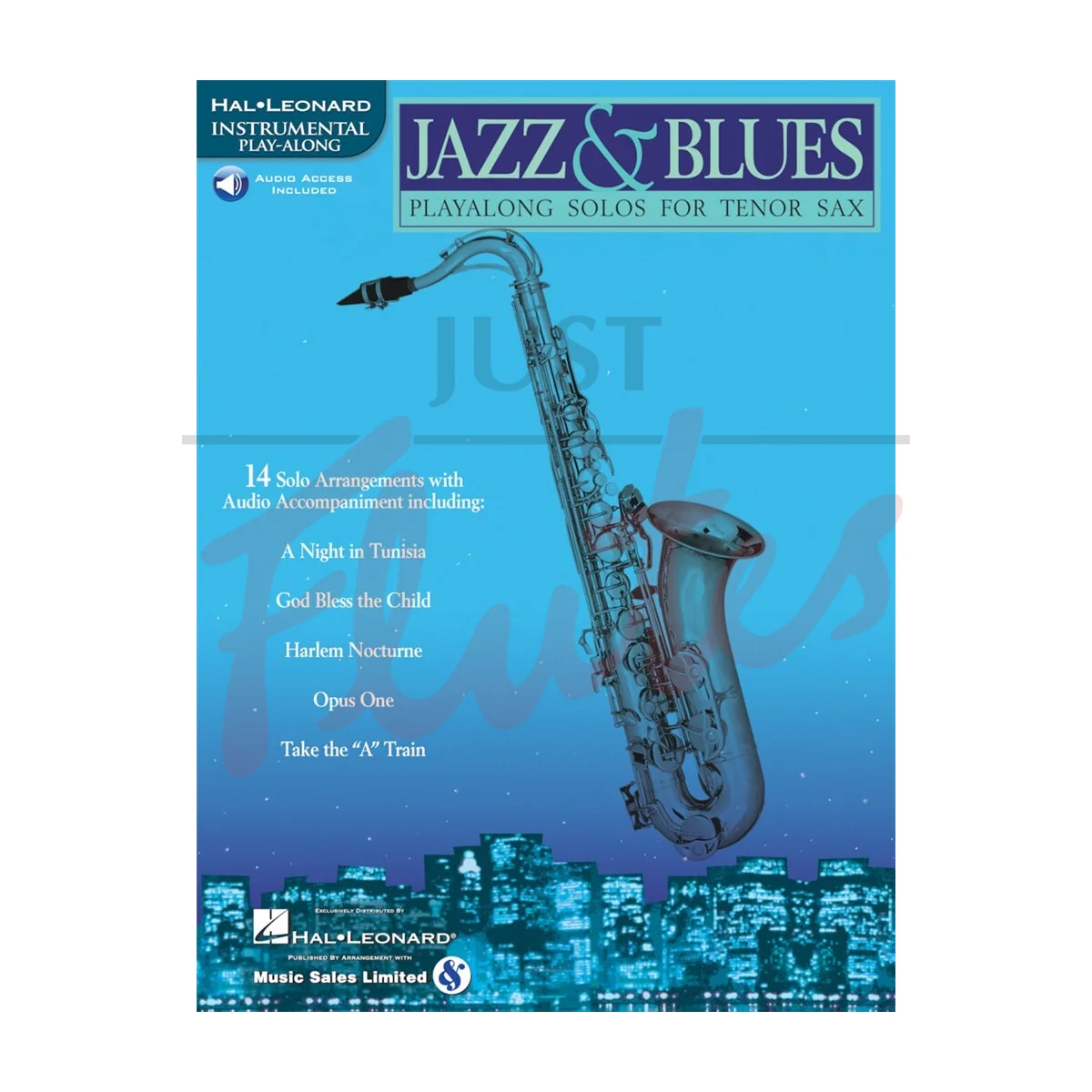Jazz &amp; Blues Playalong Solos for Tenor Saxophone