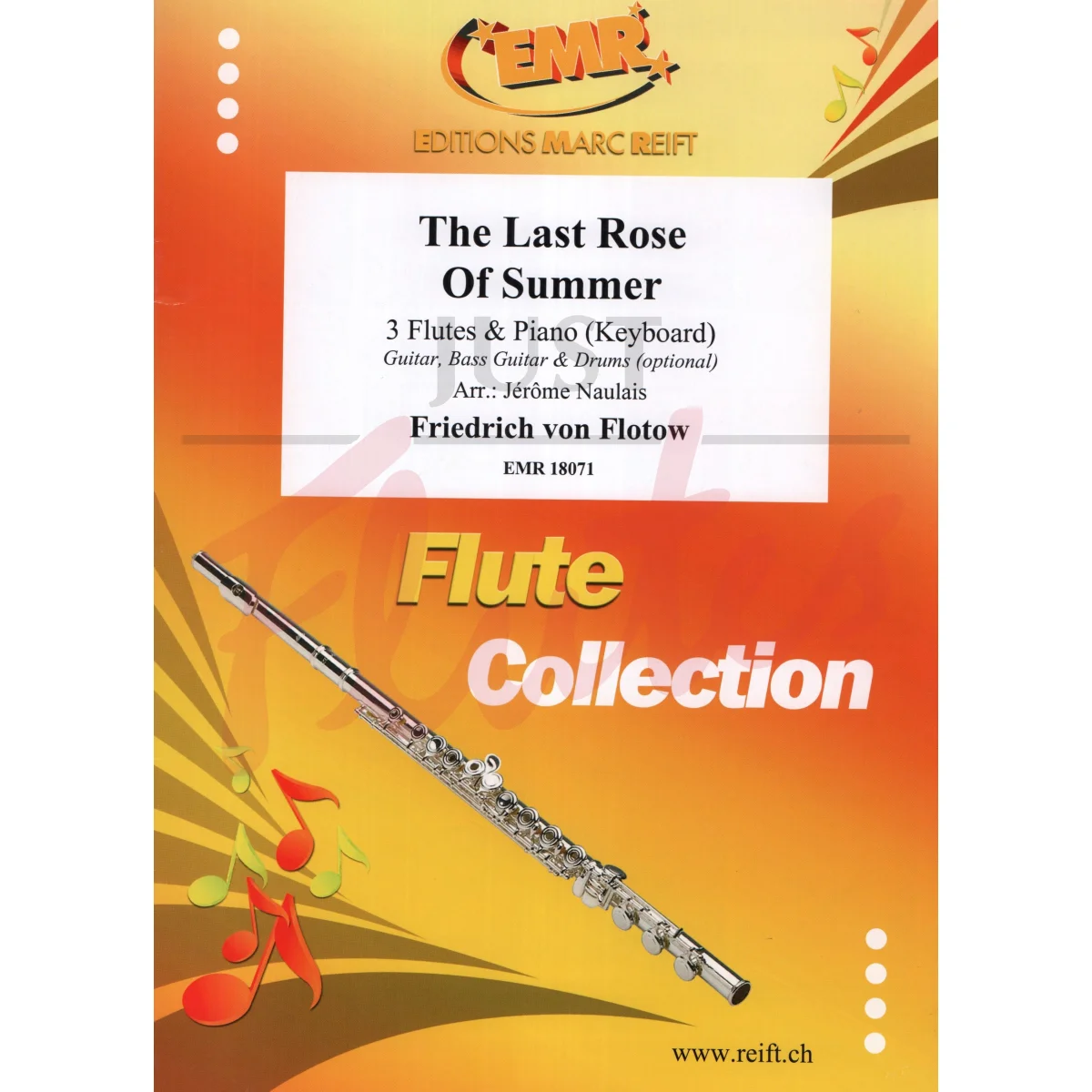The Last Rose of Summer for Three Flutes and Piano