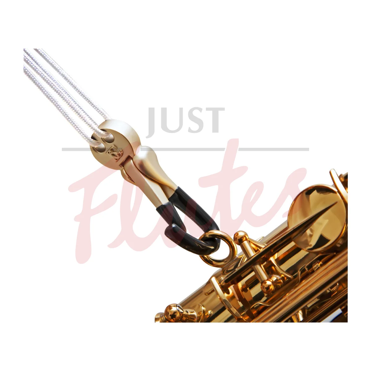 BG S78YMSH Zen Yoke Alto/Tenor Saxophone Neck Strap White