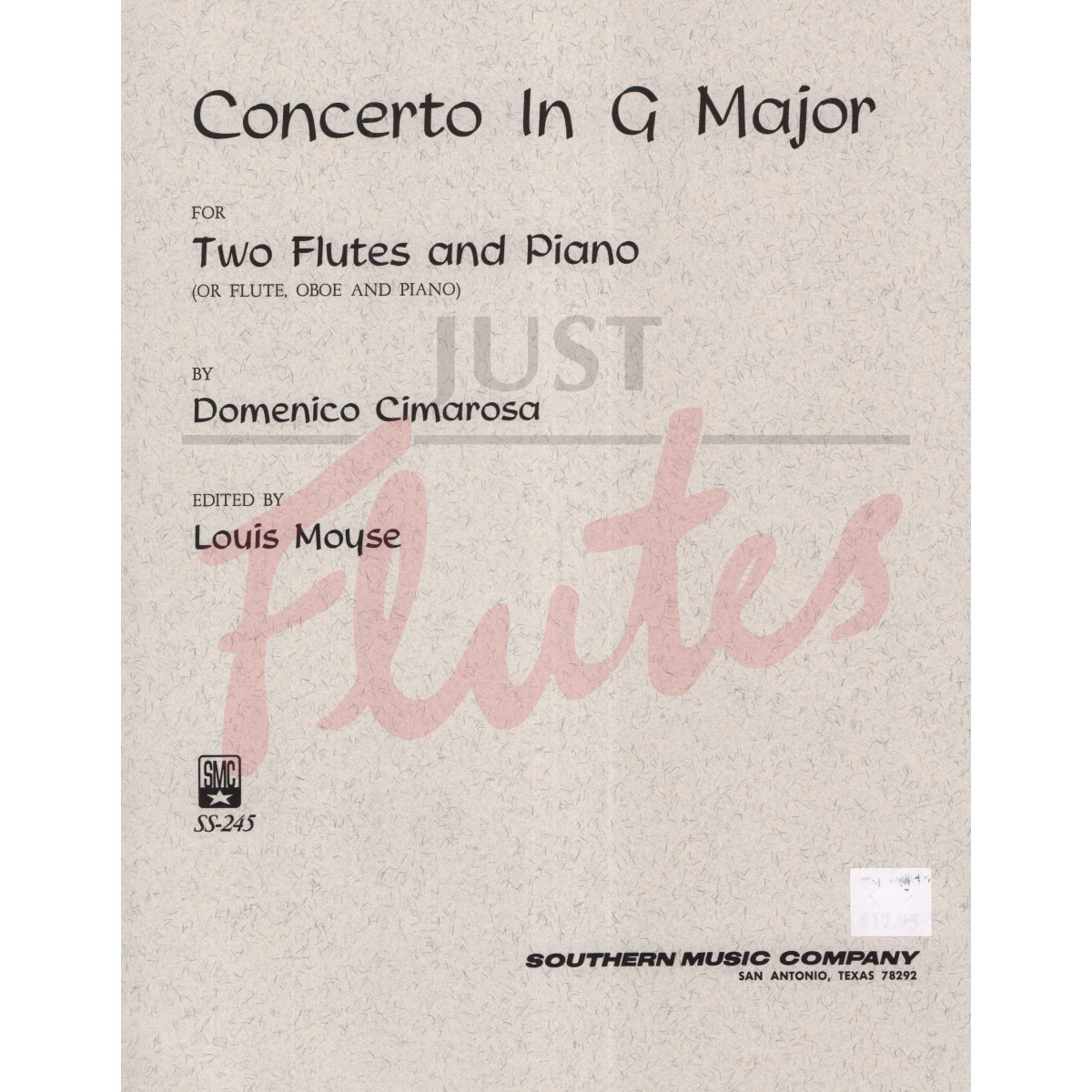 Concerto in G major for Two Flutes and Piano