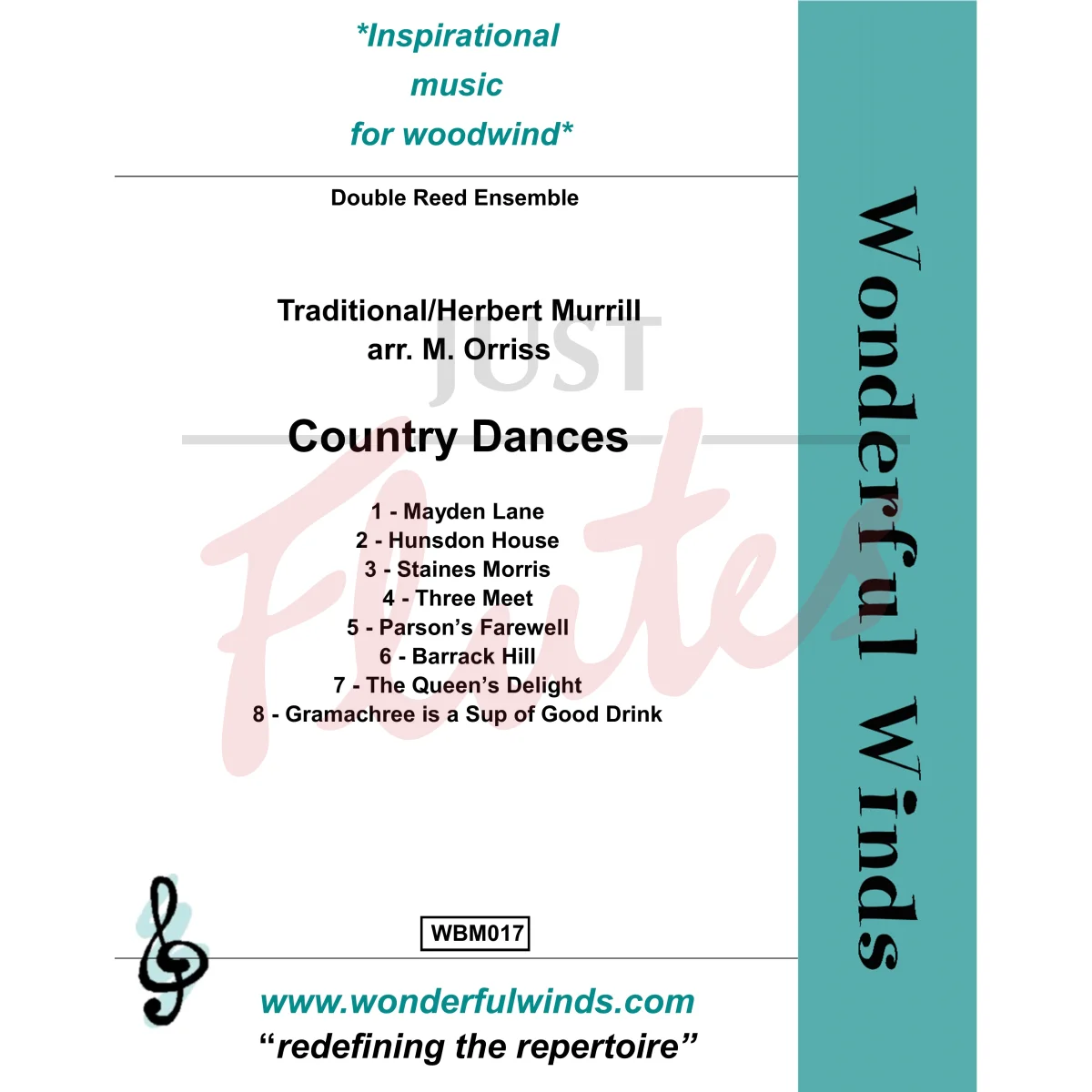 Country Dances for Two Oboes, Cor Anglais and Two Bassoons
