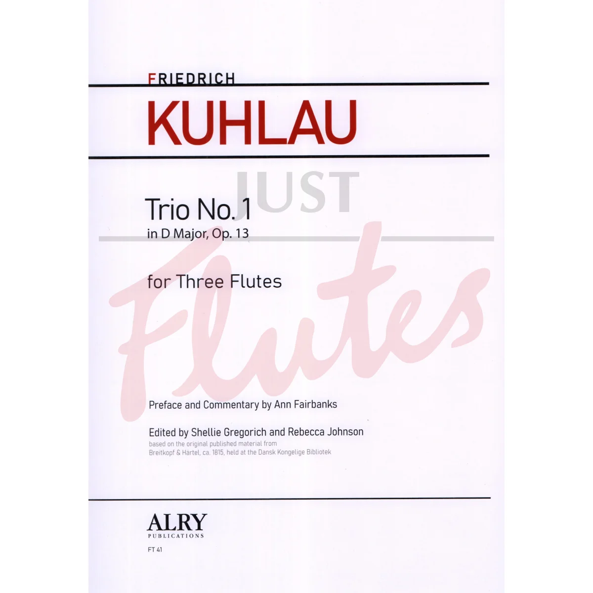 Trio No. 1 in D major for Three Flutes