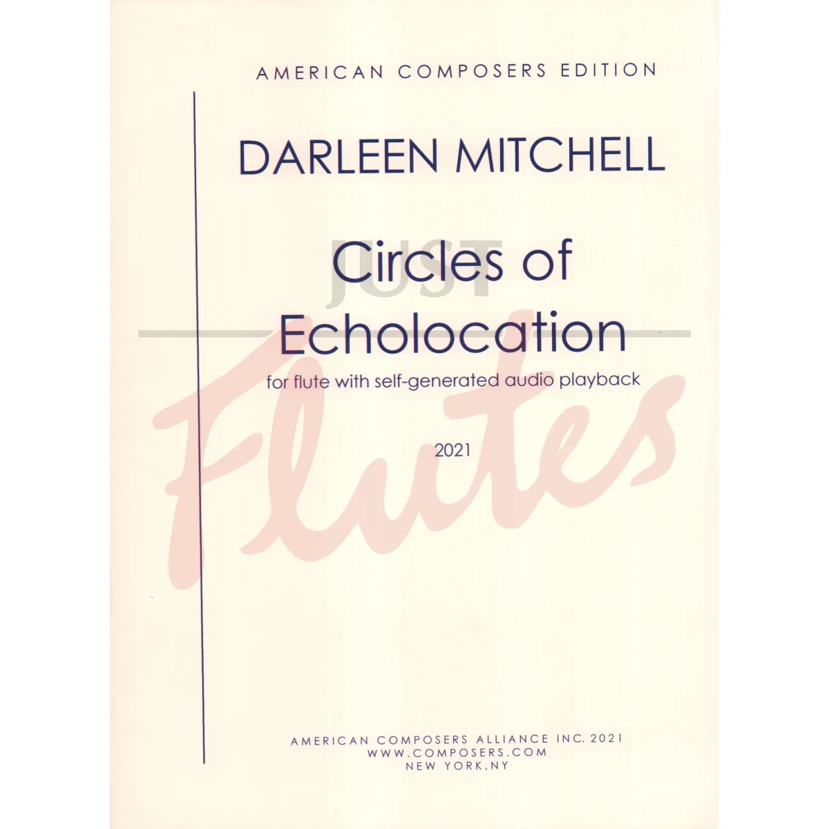 Circles of Echolocation for Flute with Self-Generated Audio Playback