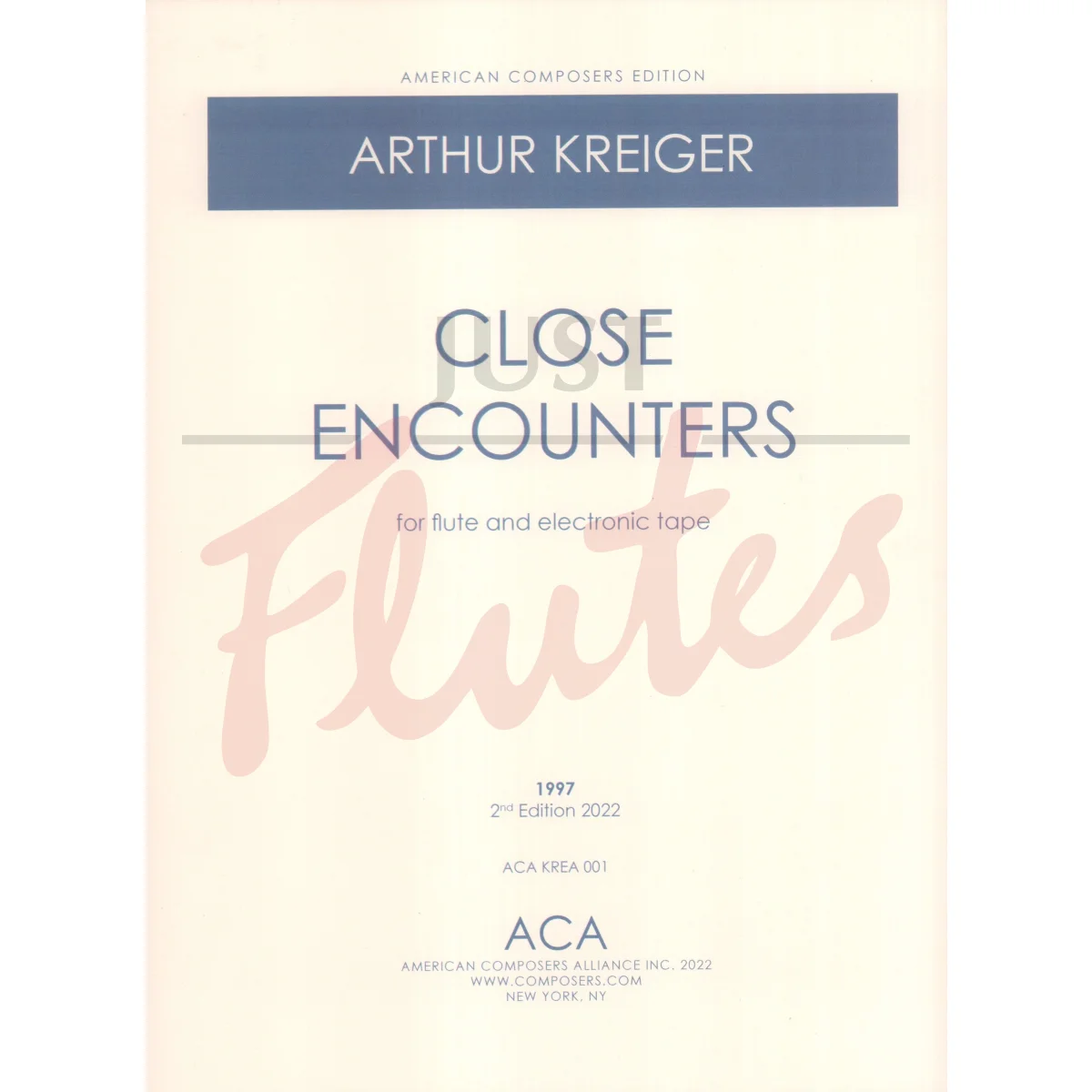Close Encounters for Flute and Electronic Tape