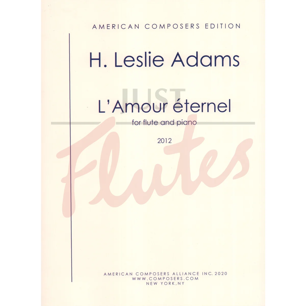 L&#039;Amour Èternel for Flute and Piano