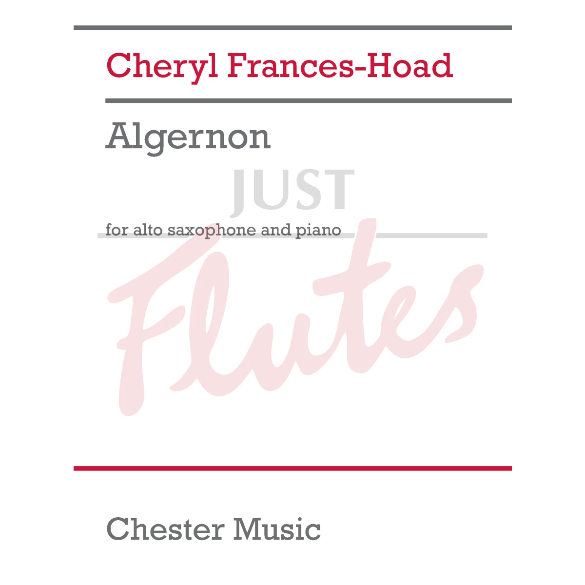 Algernon for Alto Saxophone and Piano