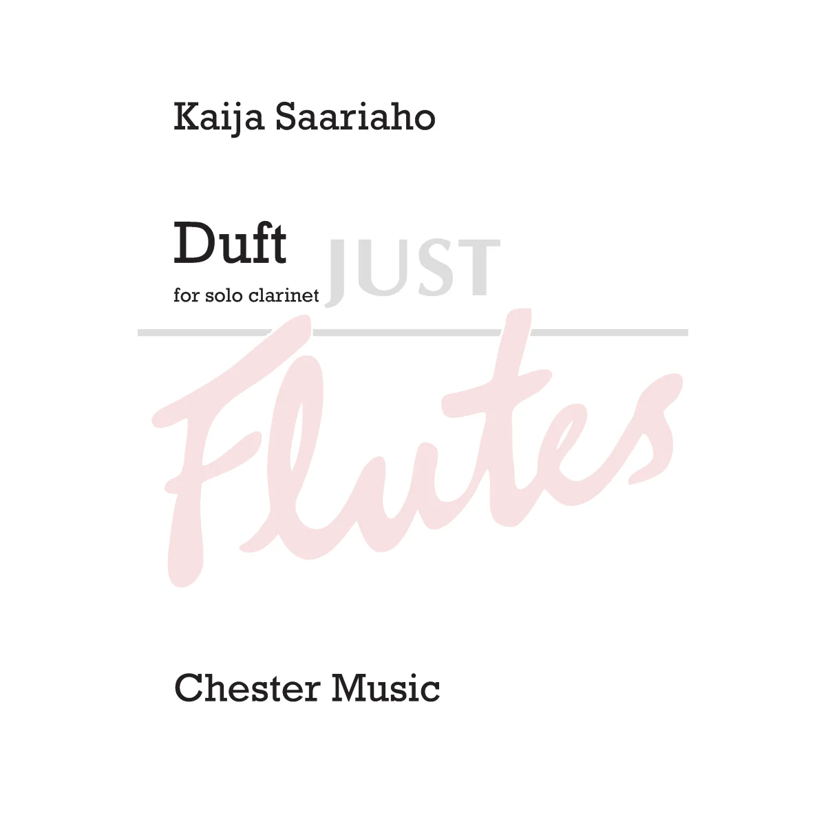 Duft for Solo Clarinet