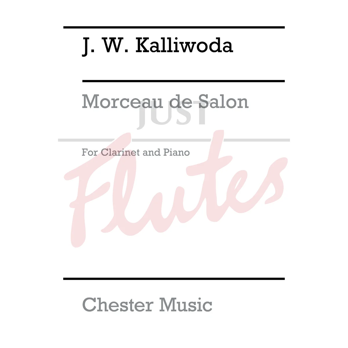 Morceau de Salon for Clarinet and Piano