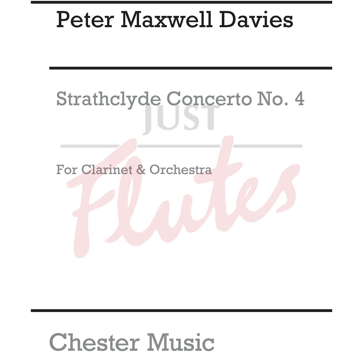 Strathclyde Concerto No. 4 - Clarinet Part