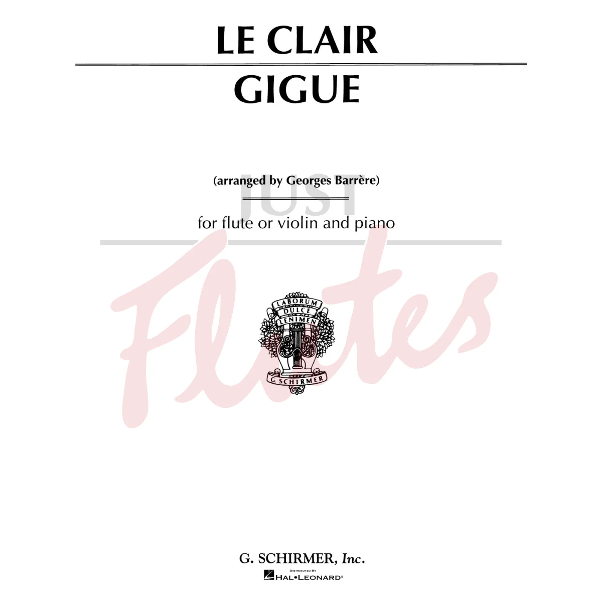 Gigue for Flute and Piano