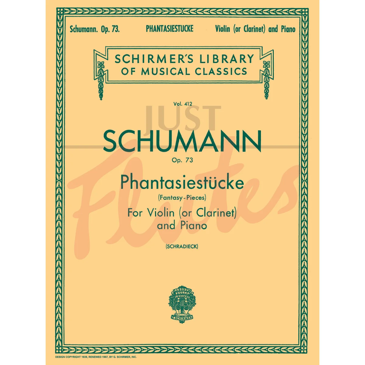 Phantasiestücke (Fantasy Pieces) for Clarinet (or Violin) and Piano