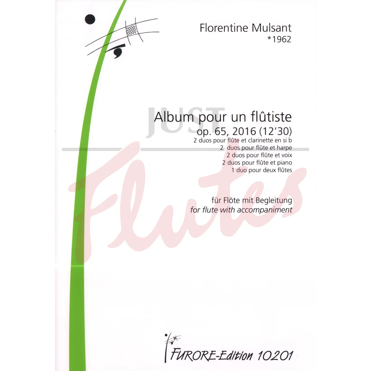Album pour un Flûtiste for Flute with Accompaniment