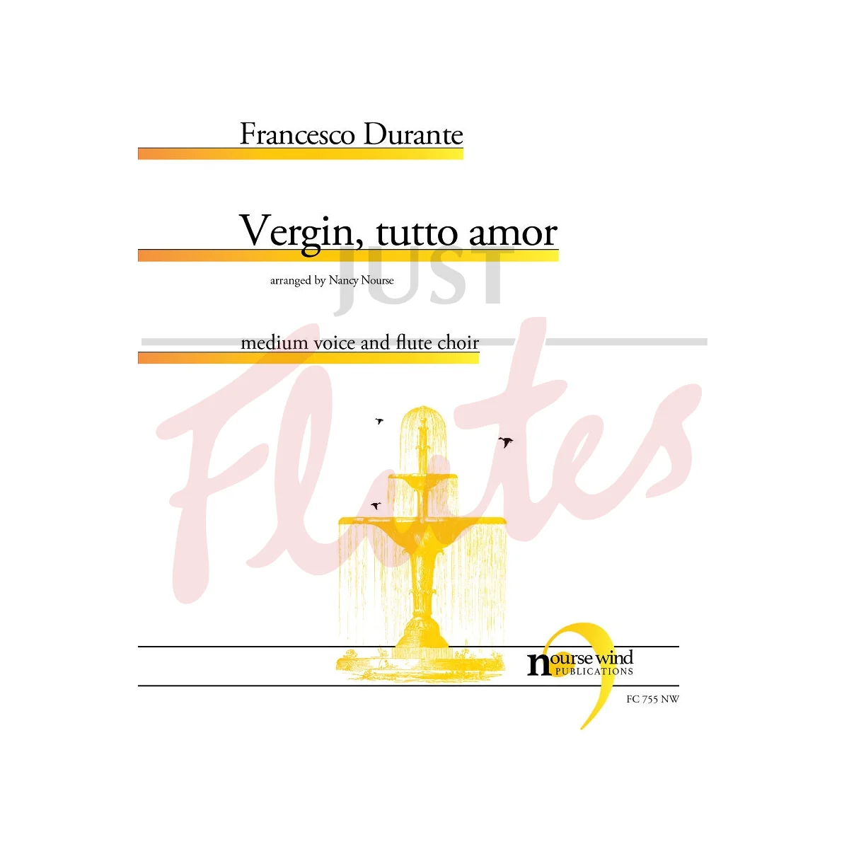 Vergin Tutto Amor for Medium Voice and  Flute Choir