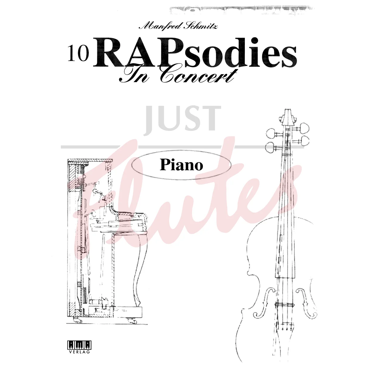 10 RAPsodies in Concert for Flute - Piano Accompaniment