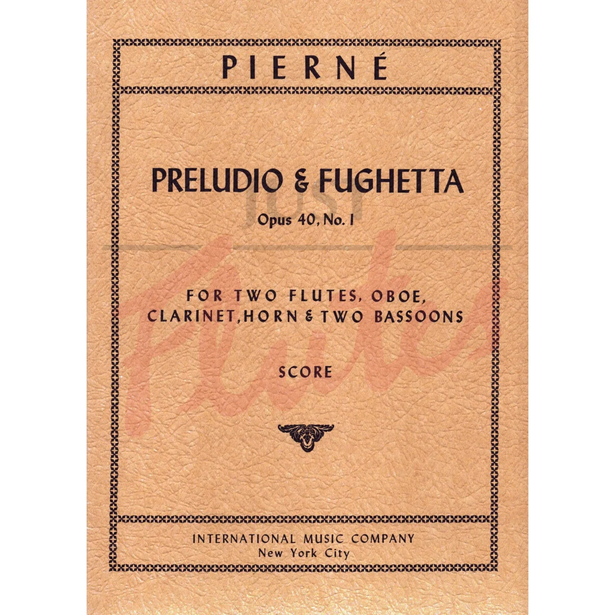 Preludio and Fughetta for Two Flutes, Oboe, Clarinet, Horn and Two Bassoons