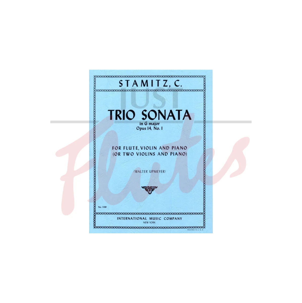 Trio Sonata in G major for Flute, Violin and Piano (Cello ad lib.)