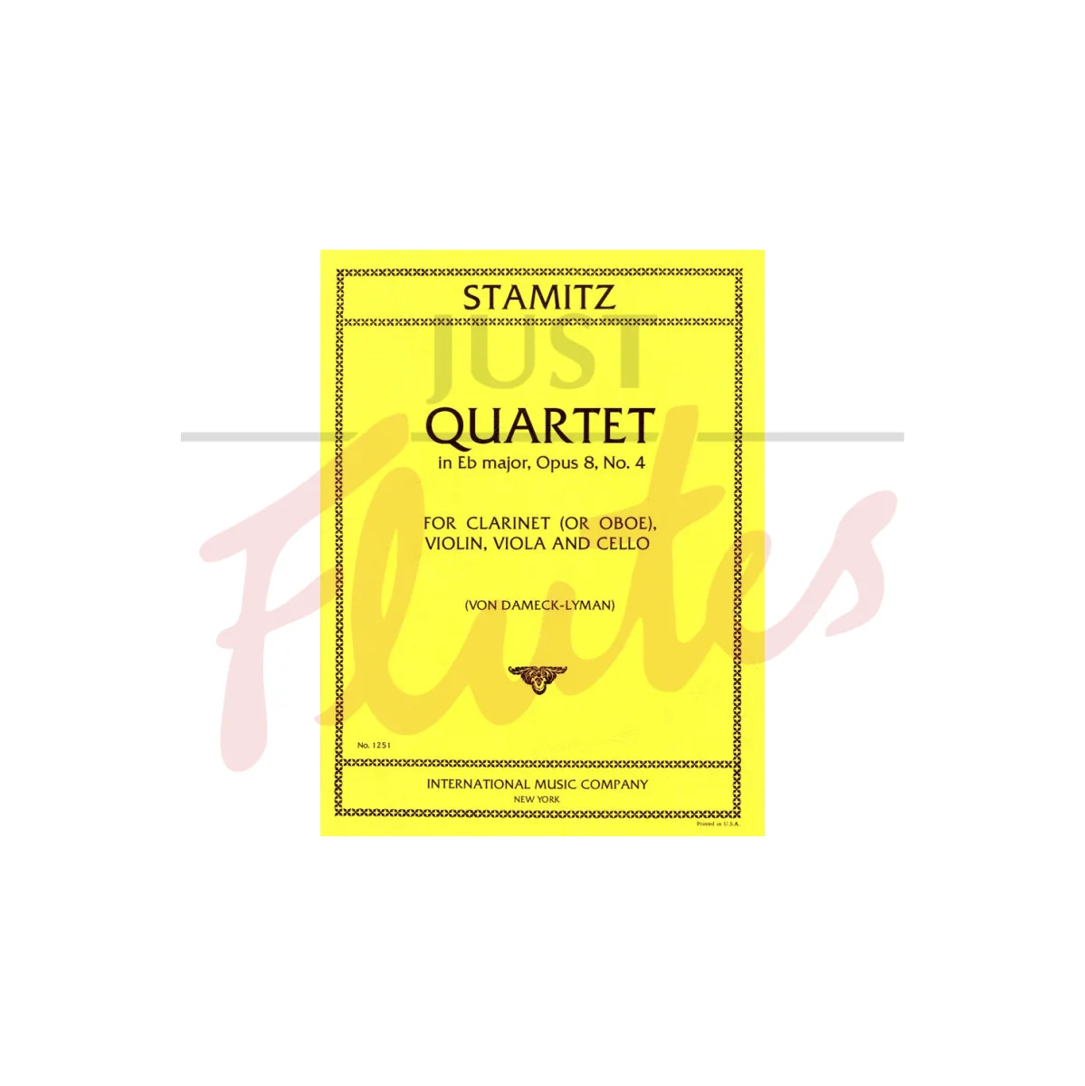 Quartet in Eb major for Clarinet/Oboe, Violin, Viola and Cello