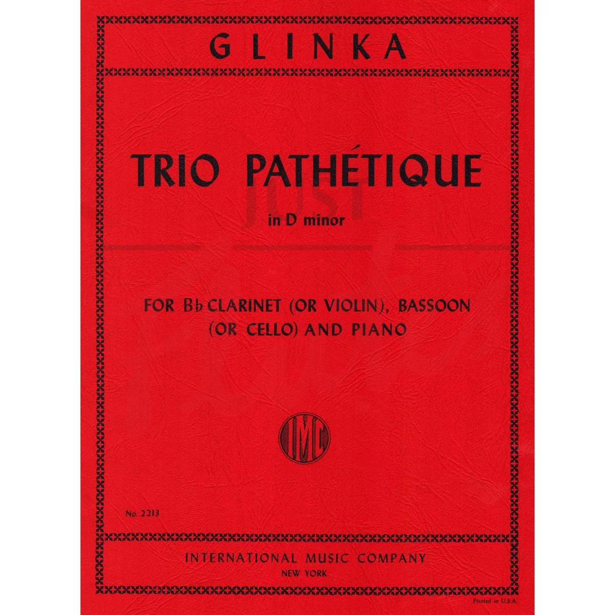 Trio Pathetique for Clarinet, Bassoon and Piano