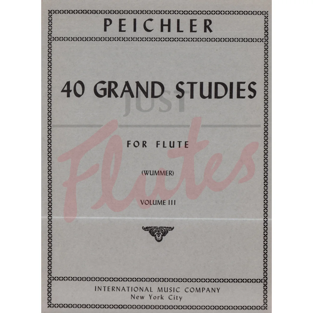 40 Grand Studies for Flute, Vol. 3
