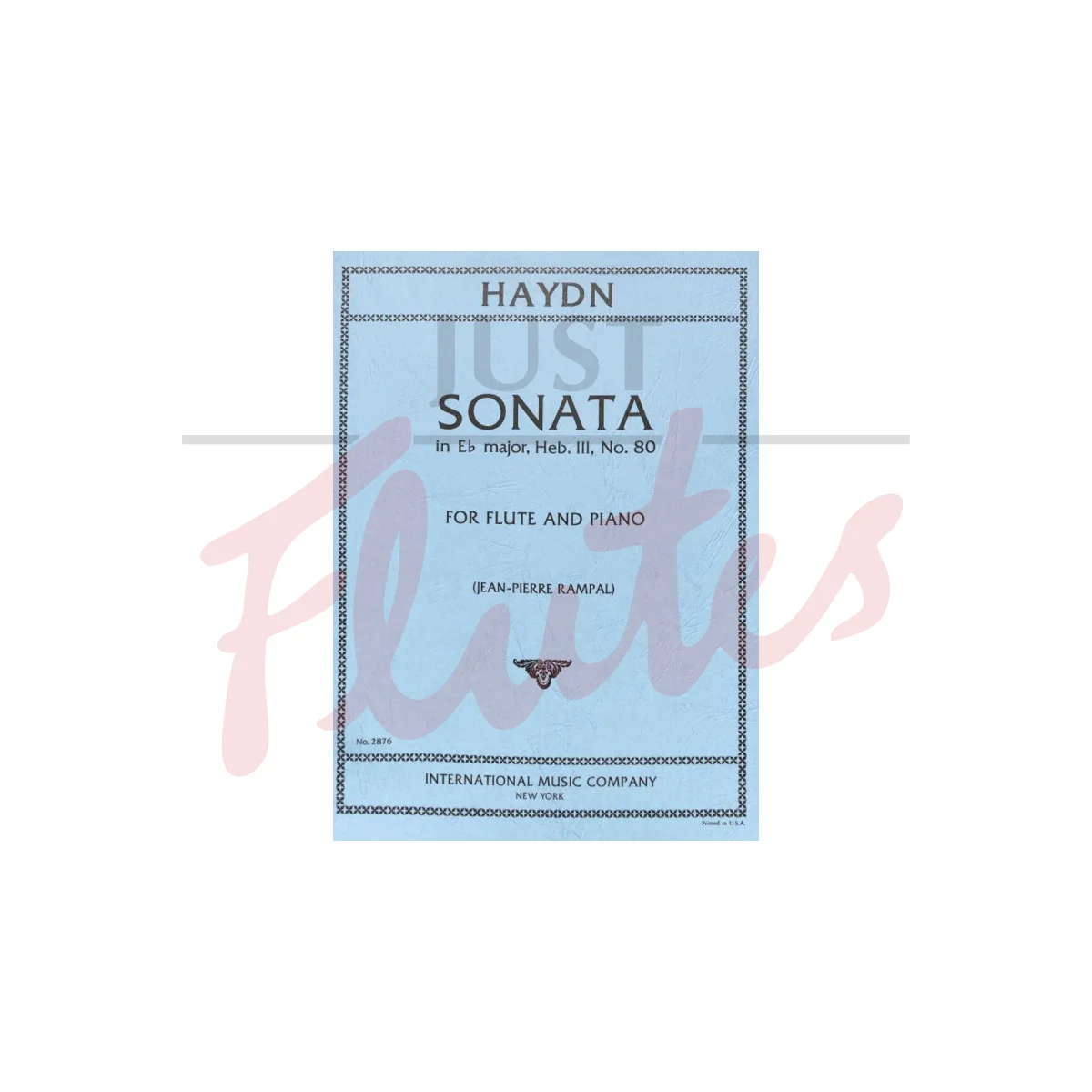 Sonata in E flat major for Flute and Piano