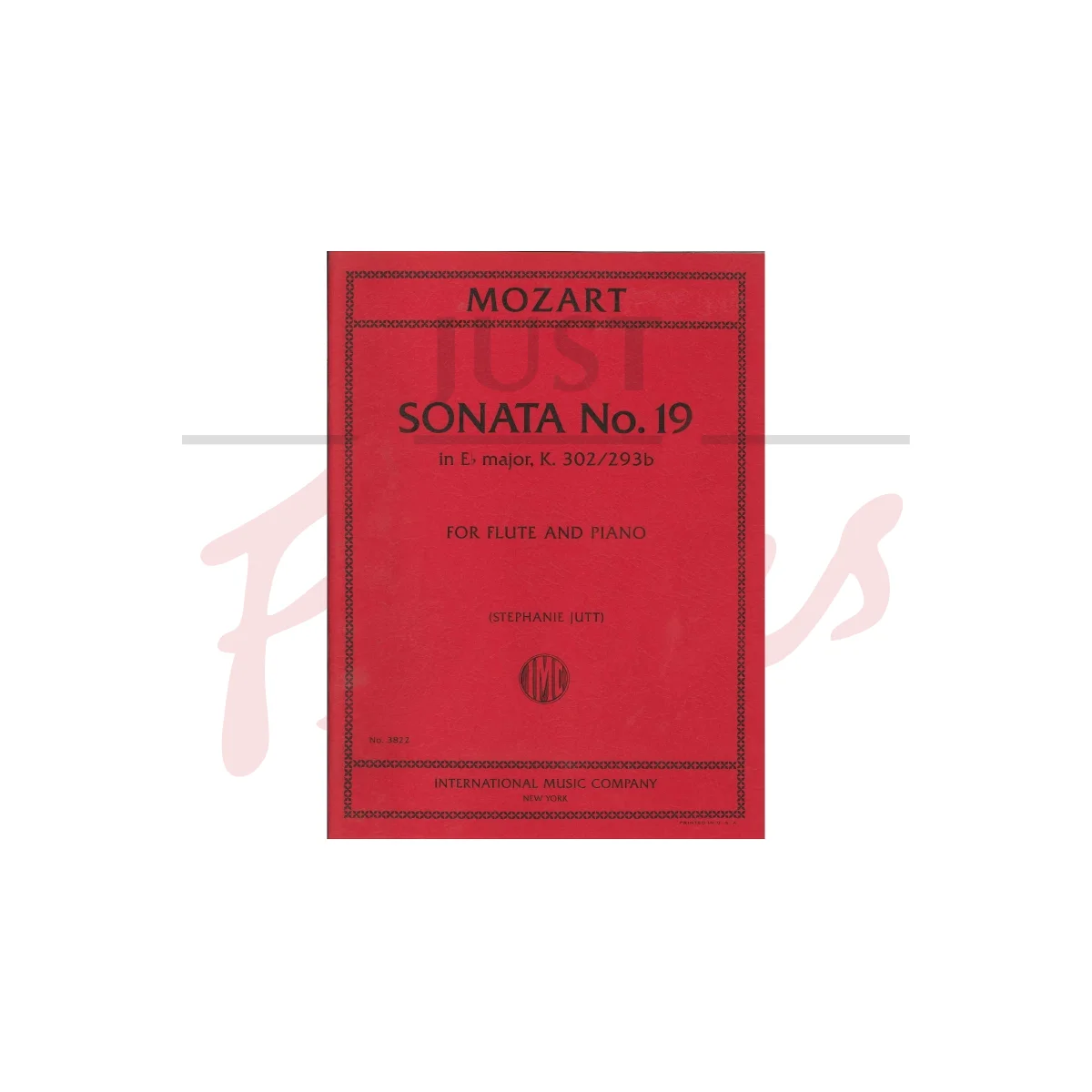 Sonata No. 19 in E flat major for Flute and Piano
