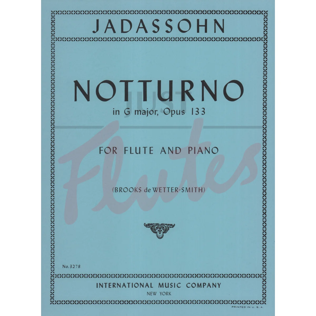 Notturno in G major for Flute and Piano